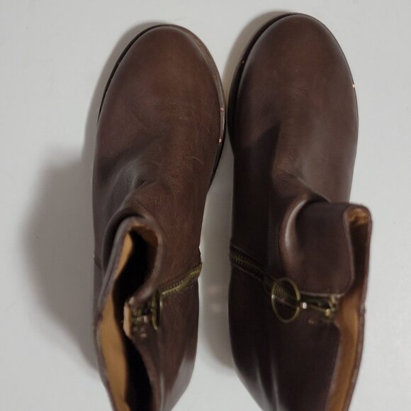 NEW Beek Quail Ankle Boots Womens 7.5 Chocolate Brown Hipster Chic Neutral Boho - Picture 2 of 10